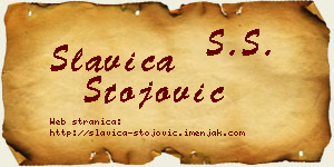 Slavica Stojović vizit kartica